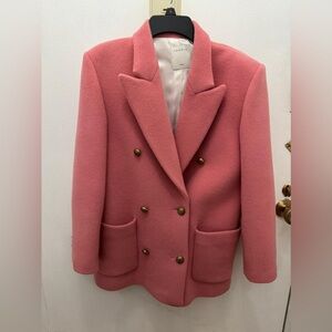 Sandro pink women’s blazer size 40, never worn perfect condition